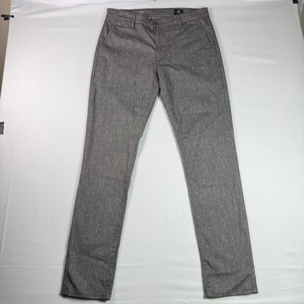 AG Adriano Goldschmied Jamison Skinny Chino Pants Grey 32x32 (fits 34x32) Tan